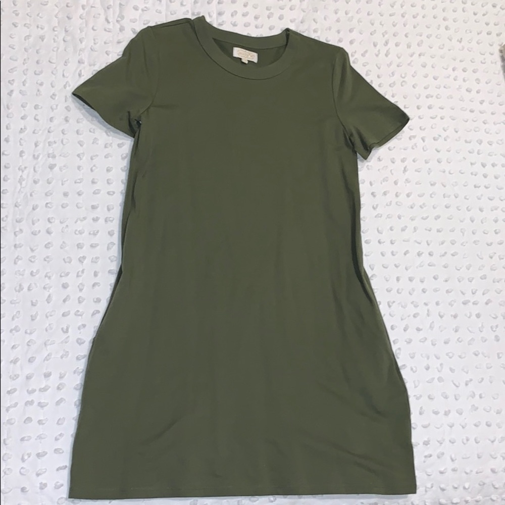 Mud Pie Green T-Shirt Dress